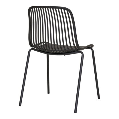 Branson Dining Chair - Esszimmerstuhl, Polypropylen, stapelbar, schwarz – Bild 4