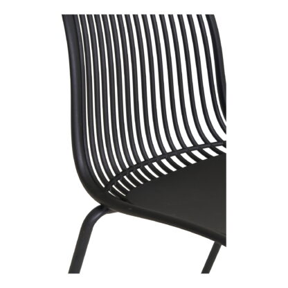 Branson Dining Chair - Esszimmerstuhl, Polypropylen, stapelbar, schwarz – Bild 5