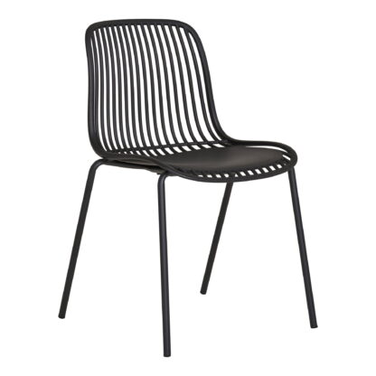 Branson Dining Chair - Esszimmerstuhl, Polypropylen, stapelbar, schwarz
