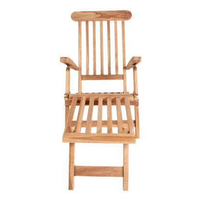 Arrecife Deck Chair - Liegestuhl mit verstellbarer Rückenlehne, Teak, Natur – Bild 2