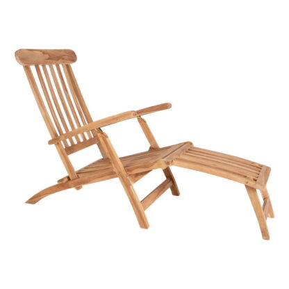 Arrecife Deck Chair - Liegestuhl mit verstellbarer Rückenlehne, Teak, Natur – Bild 3