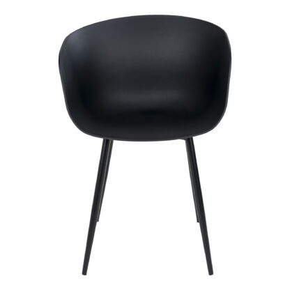 Roda Dining Chair – Esszimmerstuhl, schwarz mit schwarzen Beinen – Bild 2