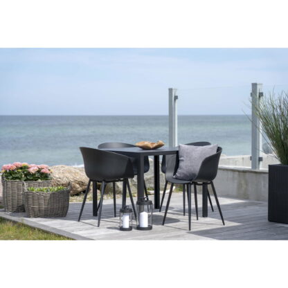 Roda Dining Chair – Esszimmerstuhl, schwarz mit schwarzen Beinen – Bild 5