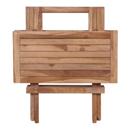 Bilbao Beistelltisch - Beistelltisch, Teak, Natur, 50x50x50 cm – Bild 5