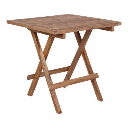 Bilbao Beistelltisch - Beistelltisch, Teak, Natur, 50x50x50 cm