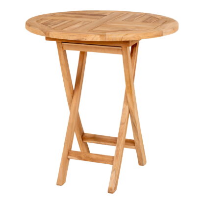 Oviedo Beistelltisch – Beistelltisch aus Teakholz, Natur ø70x75 cm – Bild 2
