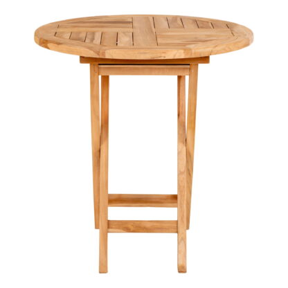 Oviedo Beistelltisch – Beistelltisch aus Teakholz, Natur ø70x75 cm – Bild 3