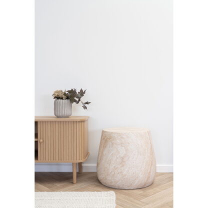 Bonn Beistelltisch – Beistelltisch, Fiberclay, natur ø47,5x41 cm – Bild 3