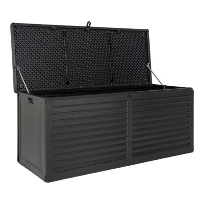Dubrovnik Cushion Box - Kissenbox, Kunststoff, schwarz, 146,5x61x64,5 cm, 490 L – Bild 4