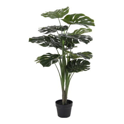 Monstera - Kunstpflanze, grün H:90 cm