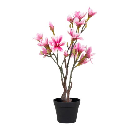 Magnolienbaum - Kunstpflanze, rosa H:74 cm