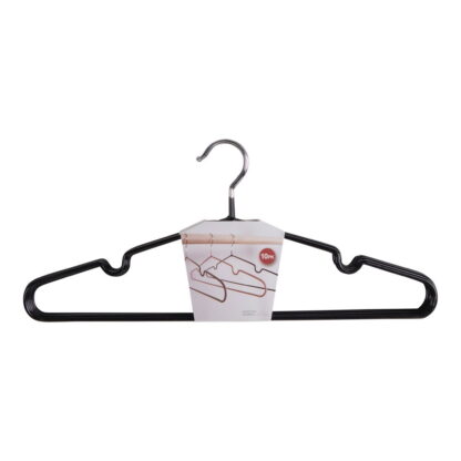 Massa Hangers – Metallbügel mit schwarzer Beschichtung, 10er-Set
